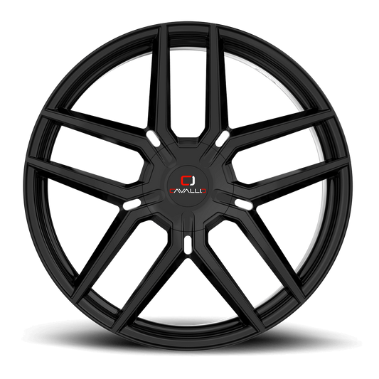 18×8.0 CAVALLO WHEELS CLV-55 GLOSS BLACK