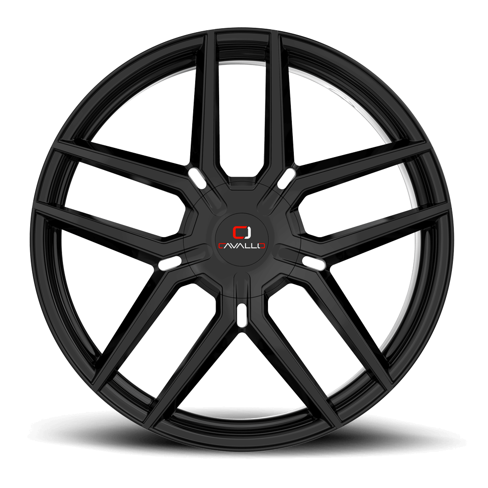 24×9 CAVALLO WHEELS CLV-55 GLOSS BLACK