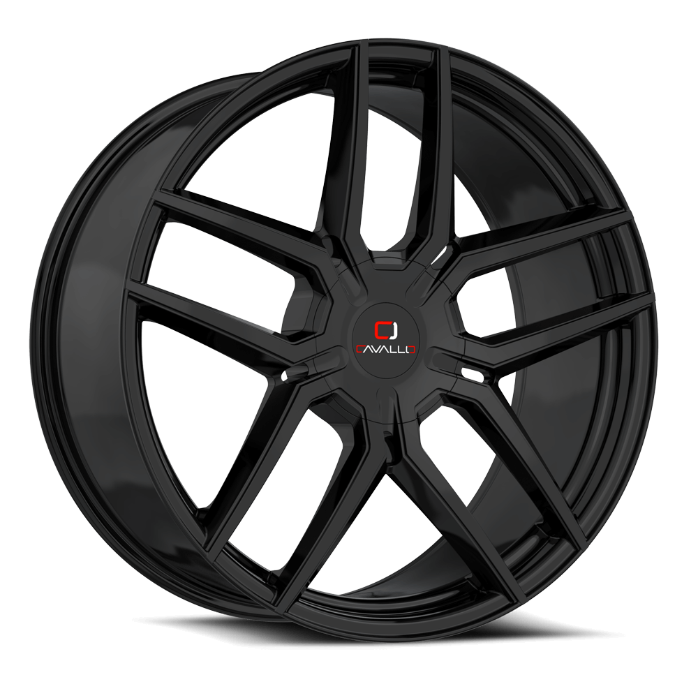 26" CAVALLO WHEELS CLV-55 GLOSS BLACK