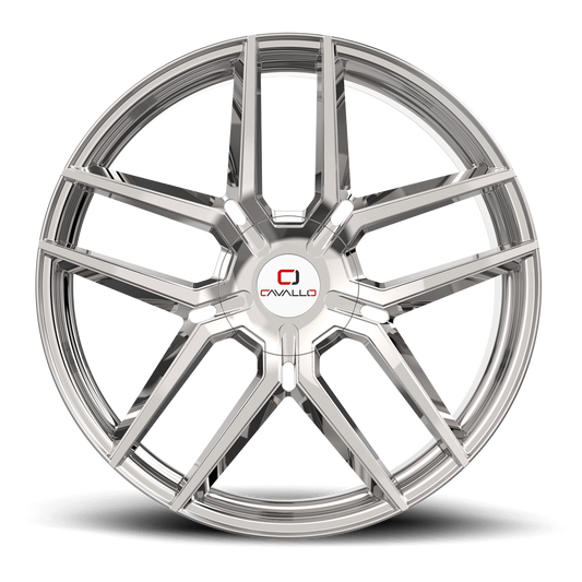 22×8.5 CAVALLO WHEELS CLV-55 CHROME