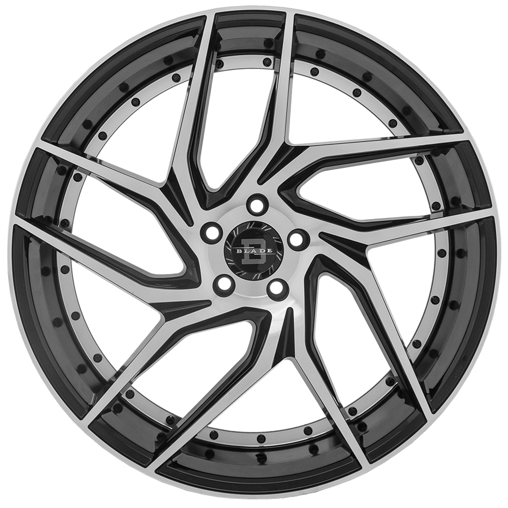 BLADE WHEELS BRVT-456 “ENZO” GLOSS BLACK MACHINED