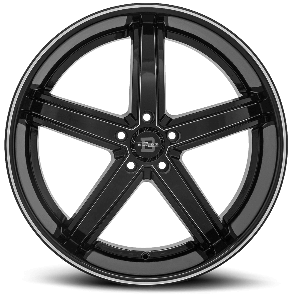 BLADE WHEELS BL-402-5S “PHARAOH” GLOSS BLACK MACHINED