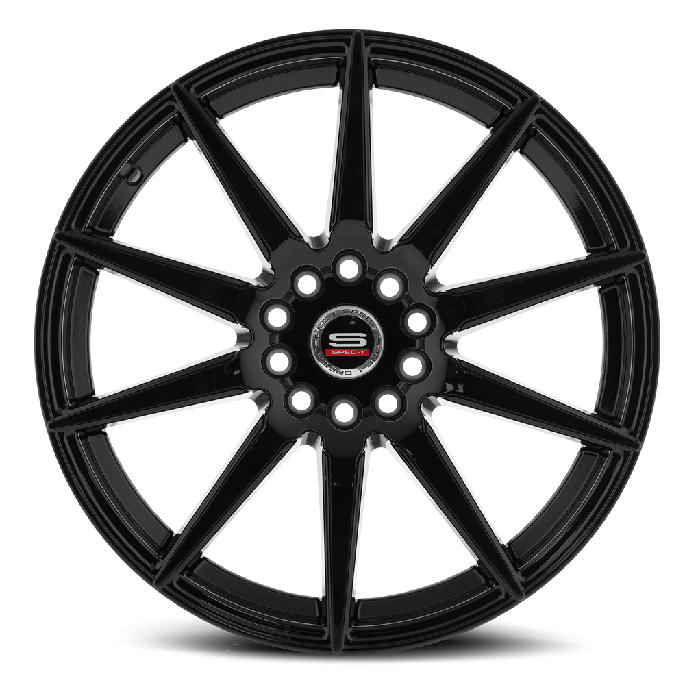 SPEC-1 WHEELS SP-51 GLOSS BLACK MACHINED