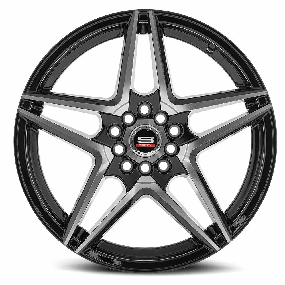 SPEC-1 WHEELS SP-54 GLOSS BLACK MACHINED