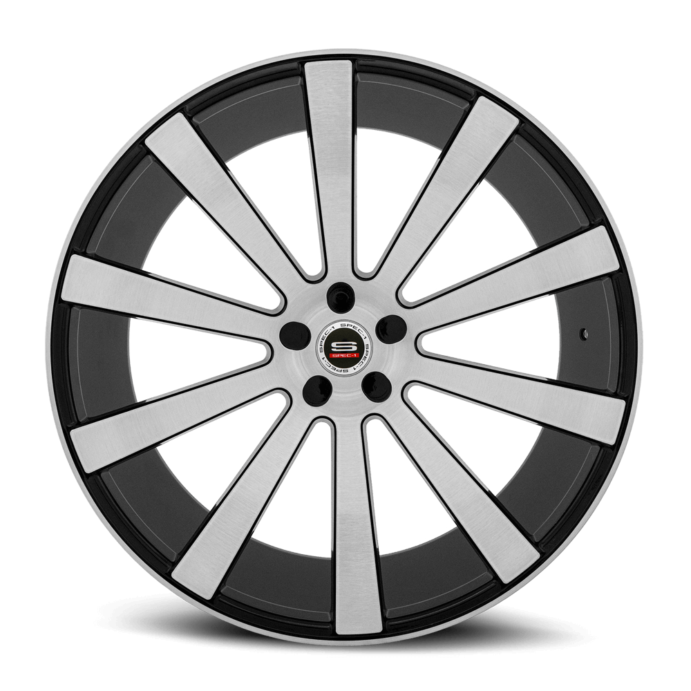 SPEC-1 WHEELS SPL-002 GLOSS BLACK BRUSHED