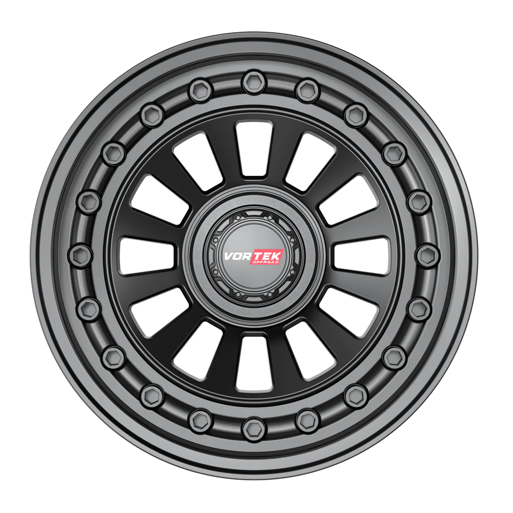 18×9 VORTEK WHEELS VRD-702 MATTE BLACK