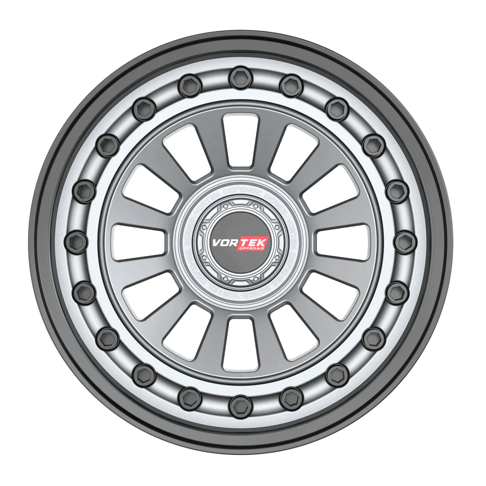 20×9.5 VORTEK WHEELS VRD-702 MATTE GUNMETAL BLACK BOLTS