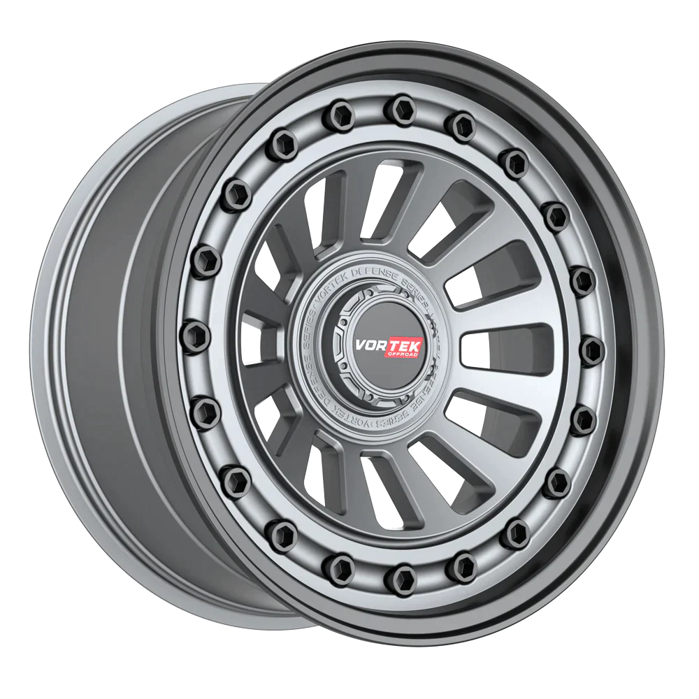 20×9.5 VORTEK WHEELS VRD-702 MATTE GUNMETAL BLACK BOLTS