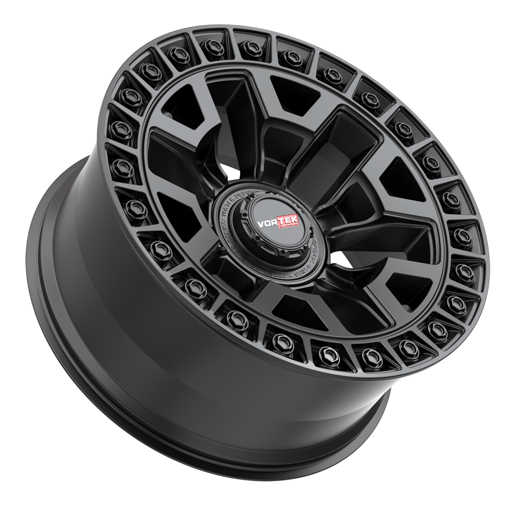 17×9, VORTEK WHEELS VRD-704 MATTE BLACK