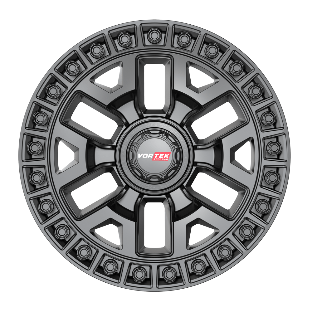 17×9, VORTEK WHEELS VRD-704 MATTE BLACK