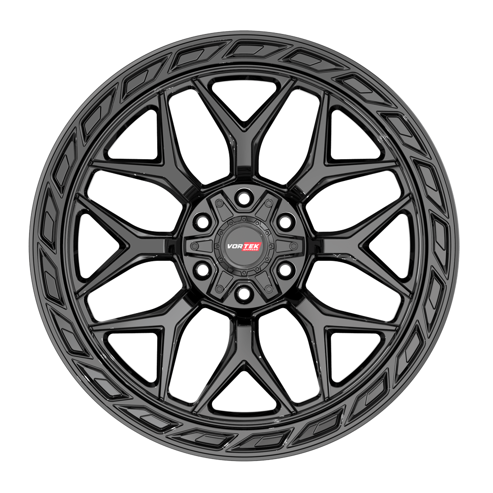 20X10 VORTEK WHEELS VRP-504 GLOSS BLACK