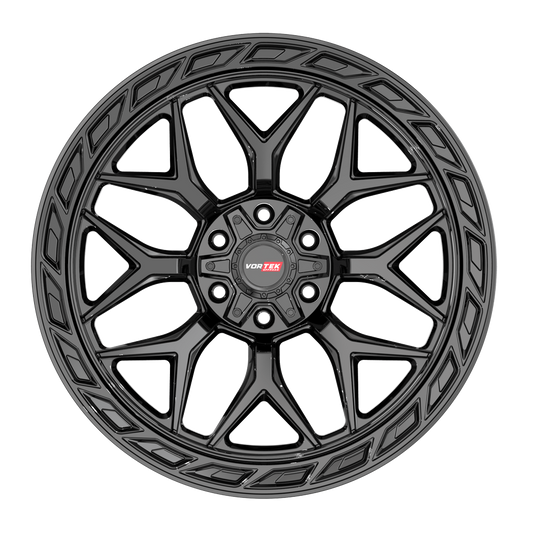 20X10 VORTEK WHEELS VRP-504 GLOSS BLACK