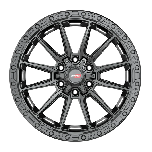 22X12 VORTEK WHEELS VRT-601 MATTE BLACK