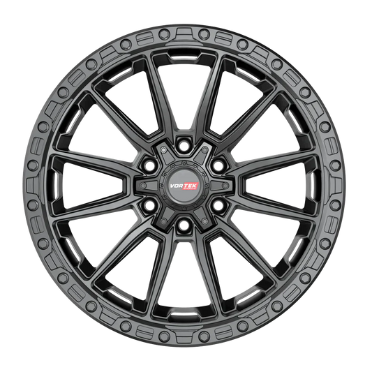 22X10 VORTEK WHEELS VRT-601 MATTE BLACK