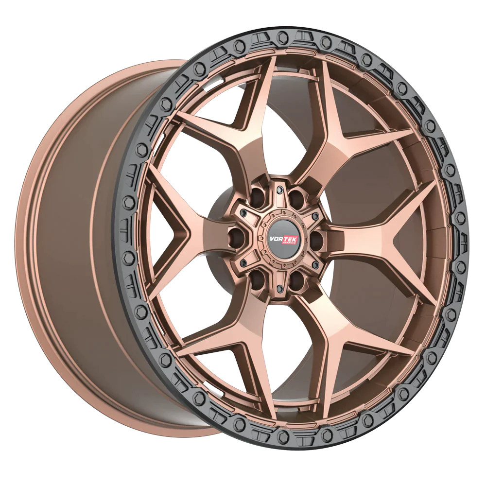 20X10 VORTEK WHEELS VRT-603 MATTE BRONZE BLACK BEAD RING