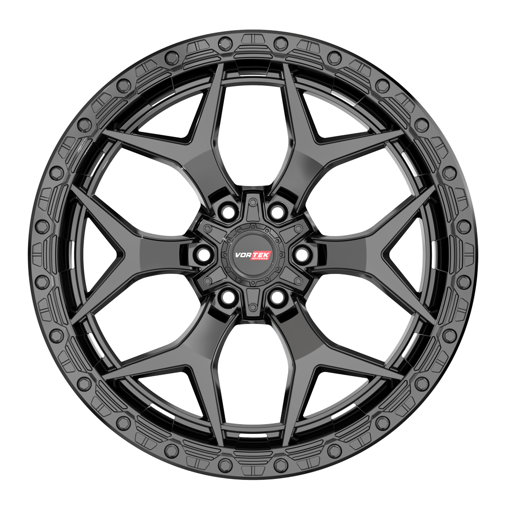 17×9 VORTEK WHEELS VRT-603 SATIN BLACK