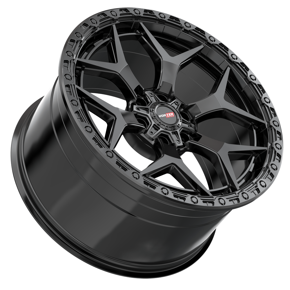 17×9 VORTEK WHEELS VRT-603 SATIN BLACK