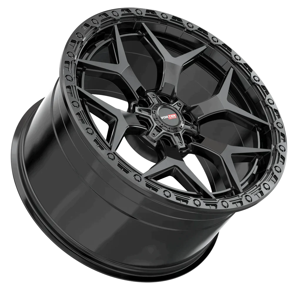 22X12 VORTEK WHEELS VRT-603 SATIN BLACK