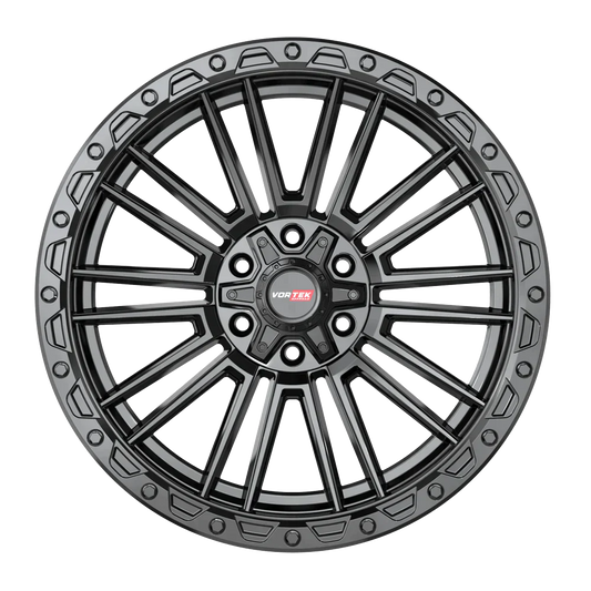 22X10 VORTEK WHEELS VRT-604 MATTE BLACK