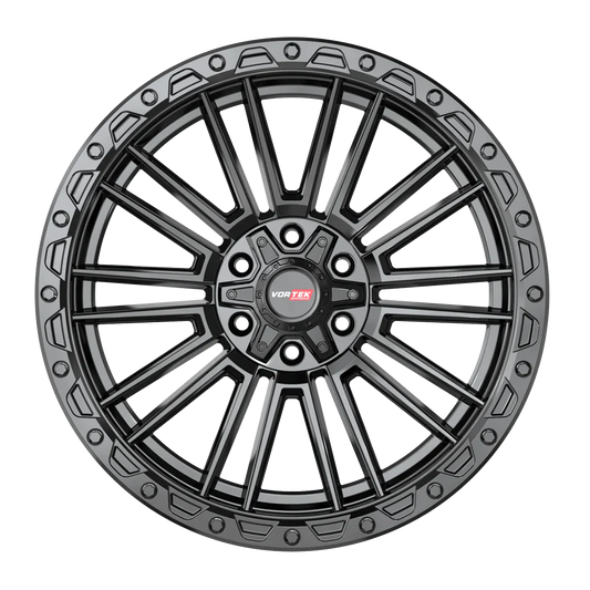 20×9.5 VORTEK WHEELS VRT-604 SATIN BLACK