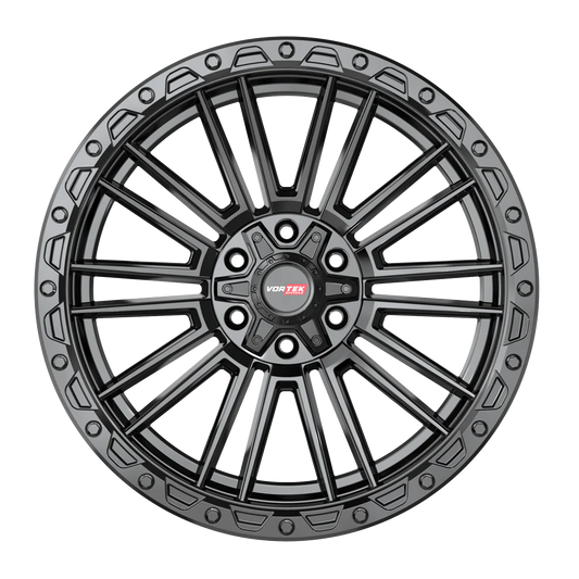 18×9 VORTEK WHEELS VRT-604 SATIN BLACK