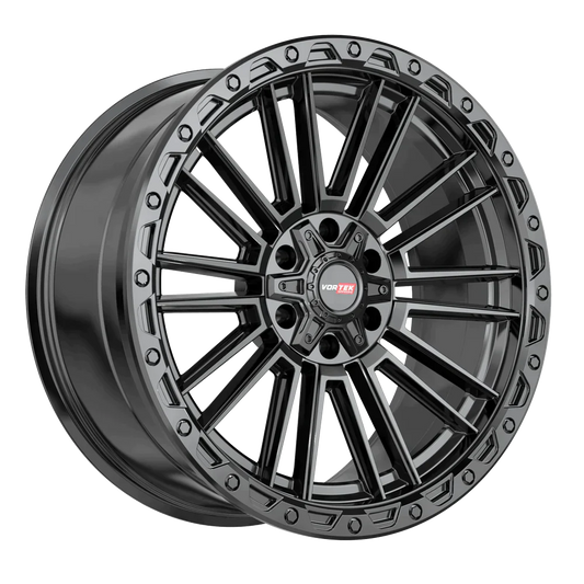 22X10 VORTEK WHEELS VRT-604 SATIN BLACK