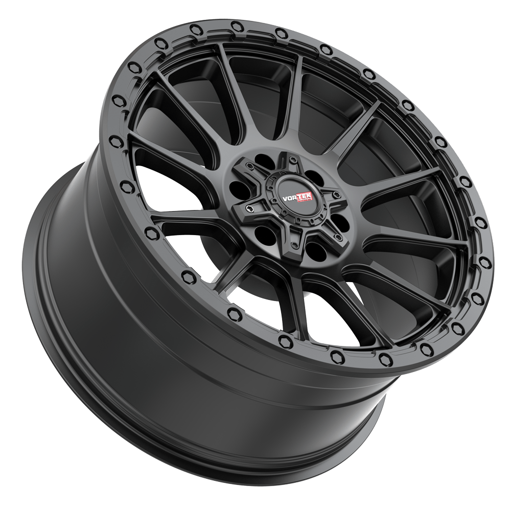 17×9 VORTEK WHEELS VRT-606 MATTE BLACK