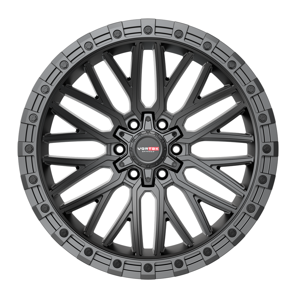 17×9 VORTEK WHEELS VRT-608 MATTE BLACK