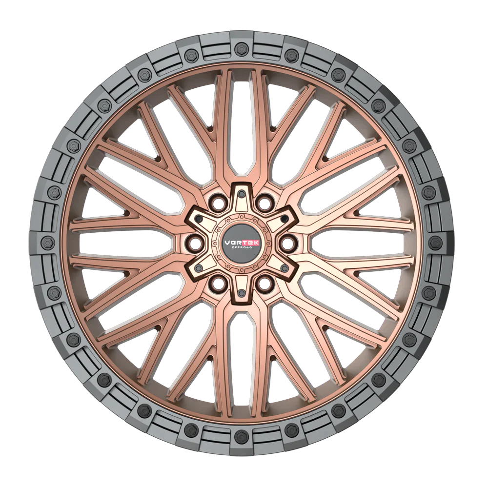 20X12 VORTEK WHEELS VRT-608 MATTE BRONZE BLACK BEAD RING