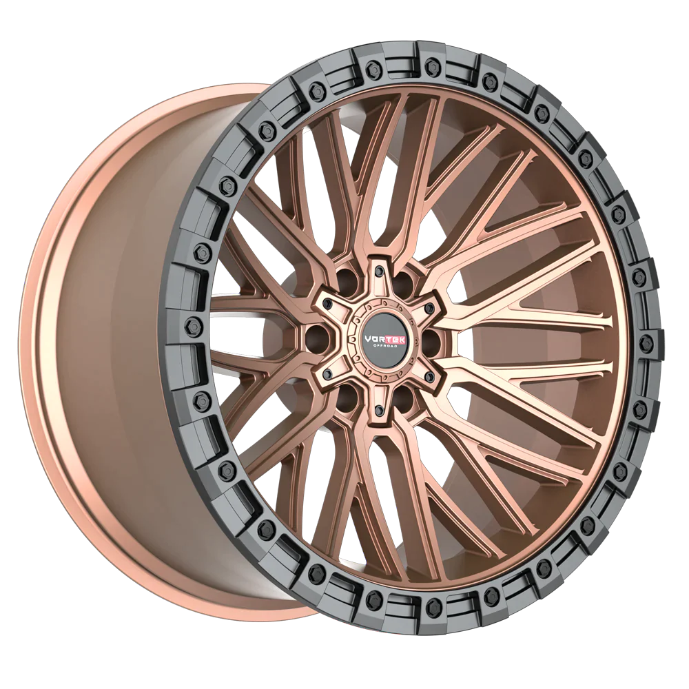 20X12 VORTEK WHEELS VRT-608 MATTE BRONZE BLACK BEAD RING