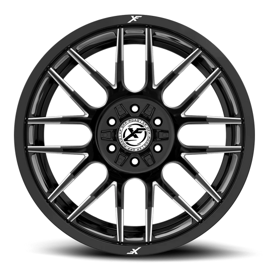 18X9.0 XF OFF-ROAD XF-232 GLOSS BLACK MILLED