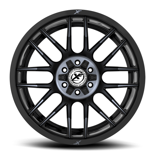 20X10 XF OFF-ROAD XF-232 GLOSS BLACK MACHINED & TITANIUM