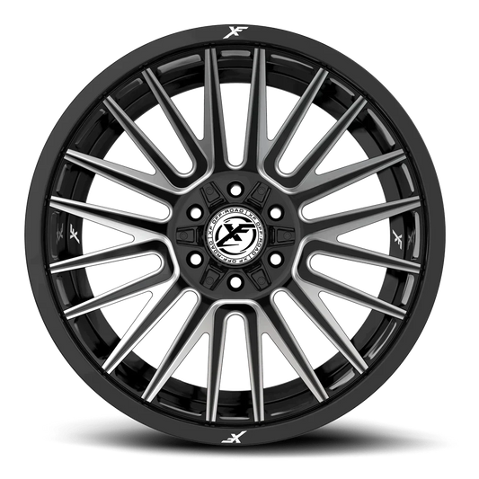 20X12 XF OFF-ROAD XF-234 GLOSS BLACK MILLED
