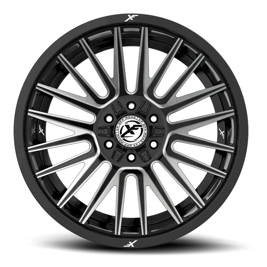24X14 XF OFF-ROAD XF-234 GLOSS BLACK MILLED
