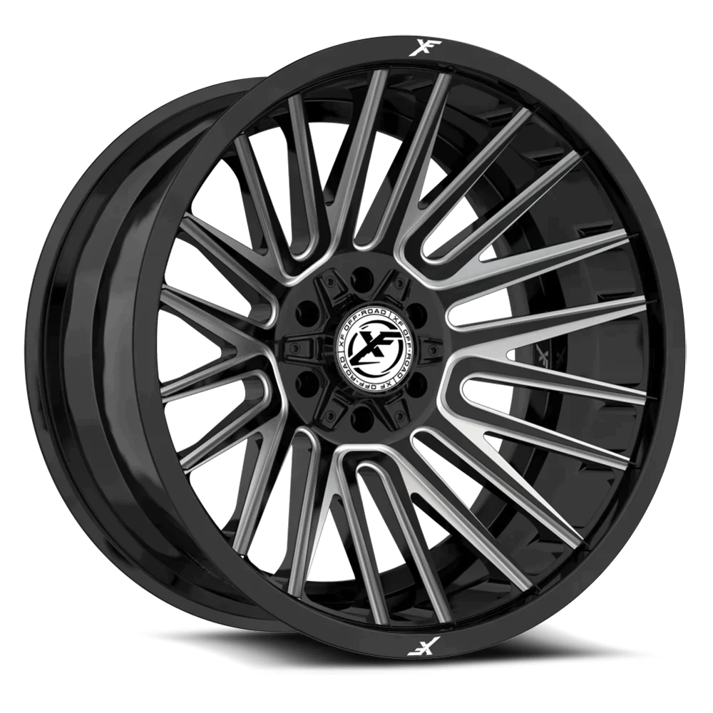 20X9.0 XF OFF-ROAD XF-234 GLOSS BLACK MILLED