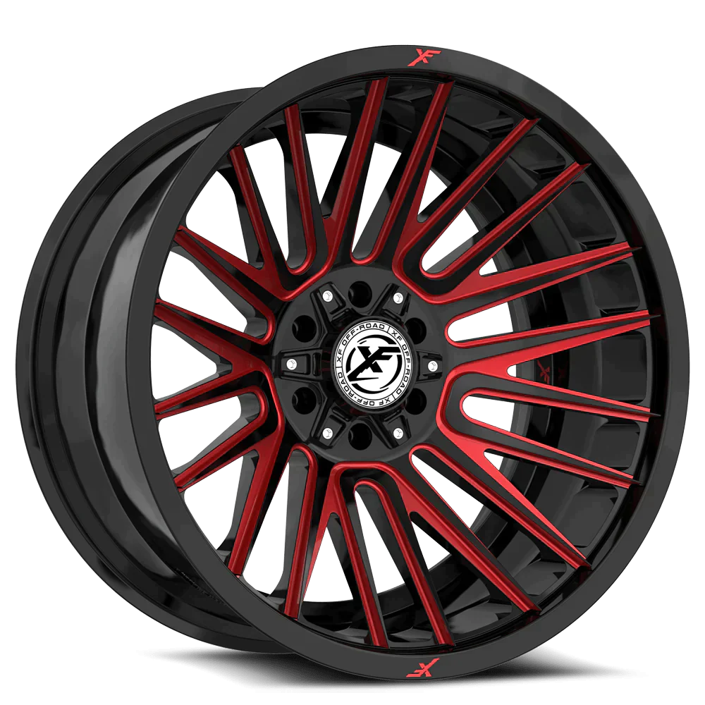 26X14 XF OFF-ROAD XF-234 GLOSS BLACK RED MILLED