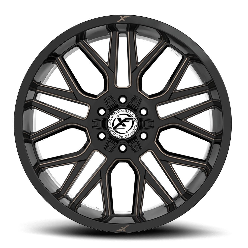 20X10 XF OFF-ROAD XF-235 GLOSS BLACK & BRONZE