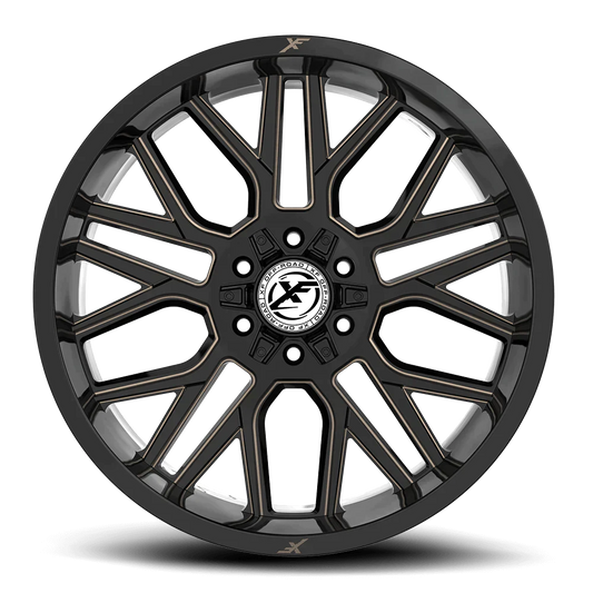 22X12 XF OFF-ROAD XF-235 GLOSS BLACK & BRONZE