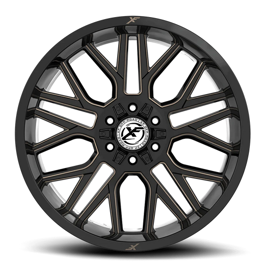 20X9.0 XF OFF-ROAD XF-235 GLOSS BLACK & BRONZE