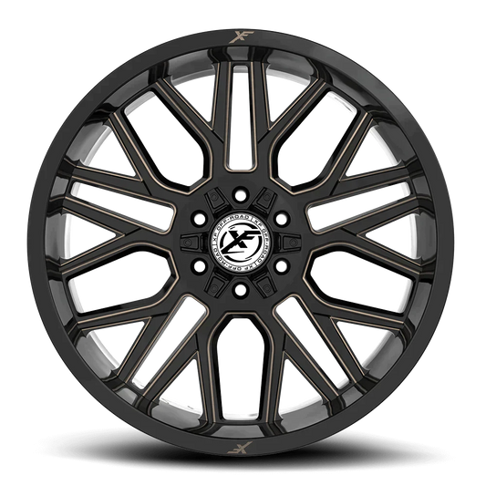 24X14 XF OFF-ROAD XF-235 GLOSS BLACK & BRONZE
