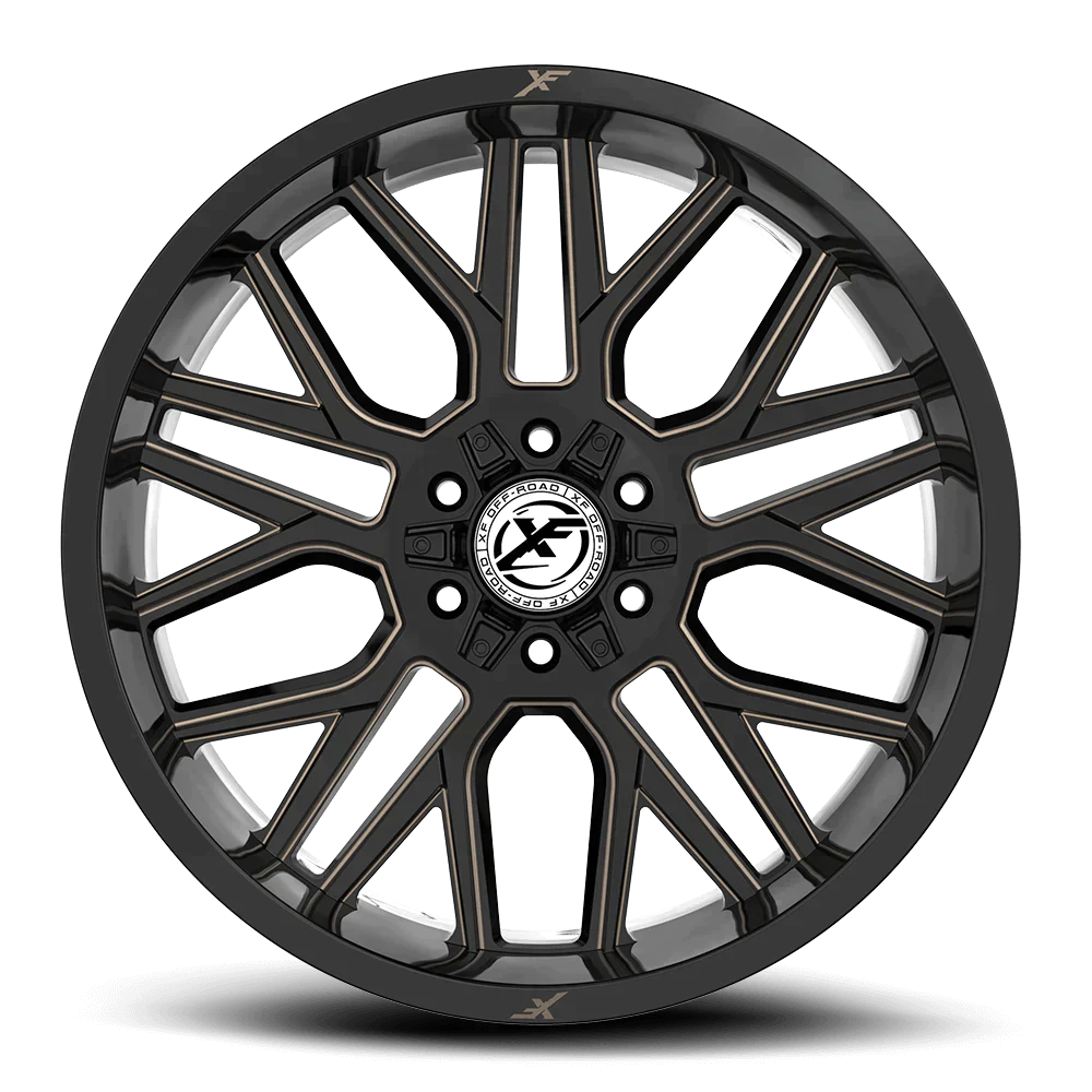 24X12 XF OFF-ROAD XF-235 GLOSS BLACK & BRONZE