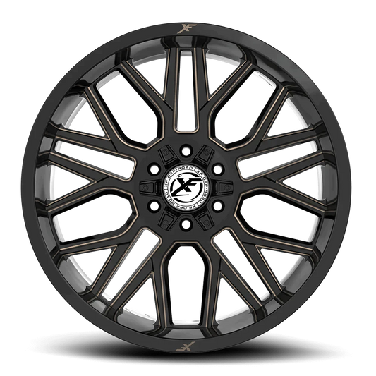 24X12 XF OFF-ROAD XF-235 GLOSS BLACK & BRONZE
