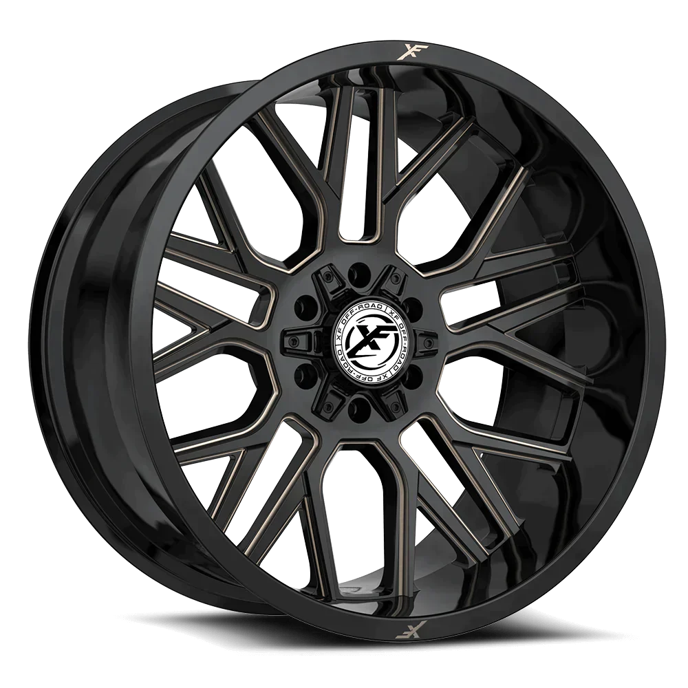24X12 XF OFF-ROAD XF-235 GLOSS BLACK & BRONZE