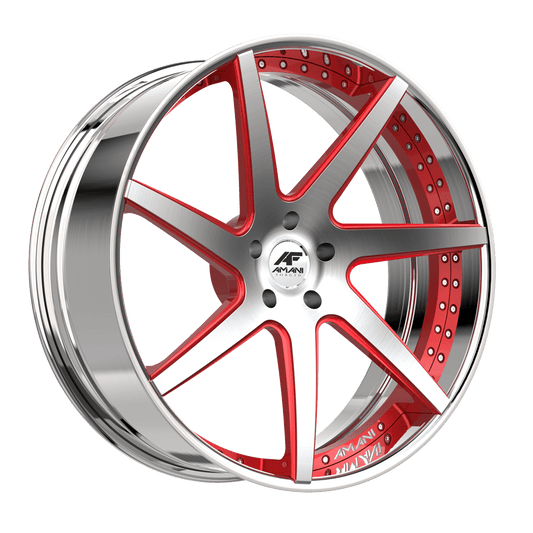 AMANI FORGED AXL DEVINE BRUSHED/RED