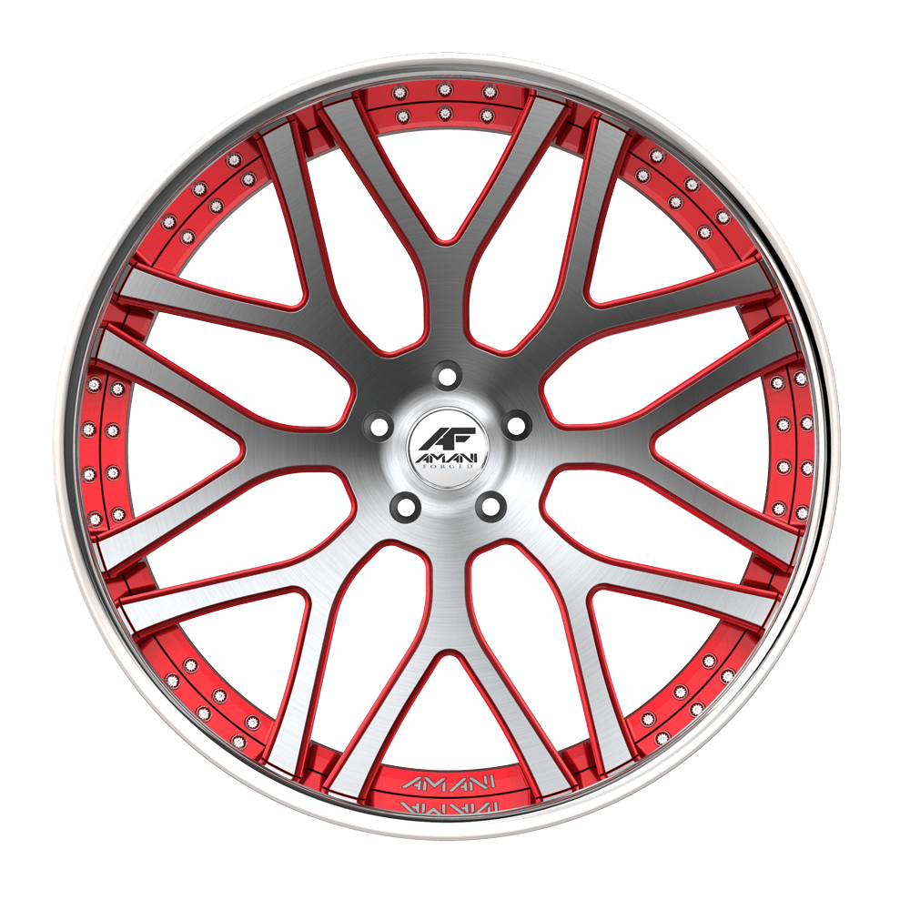 AMANI FORGED CONCAVE ALLORA BRUSHED/RED