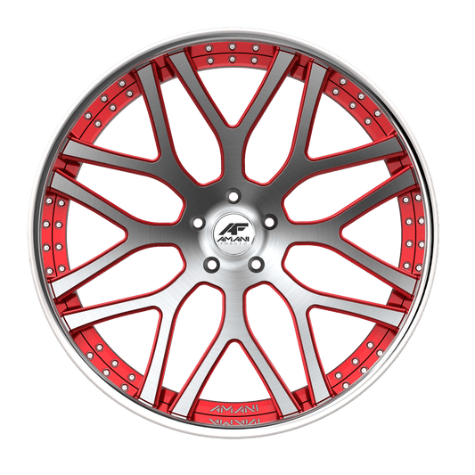 AMANI FORGED CONCAVE ALLORA BRUSHED/RED