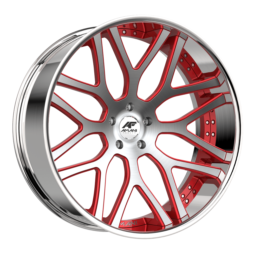 AMANI FORGED CONCAVE ALLORA BRUSHED/RED