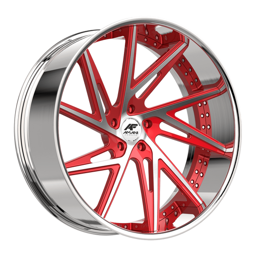 AMANI FORGED CONCAVE CONRAD BRUSHED/RED