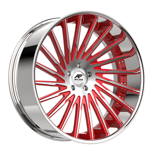 AMANI FORGED CONCAVE CULTURA BRUSHED/RED