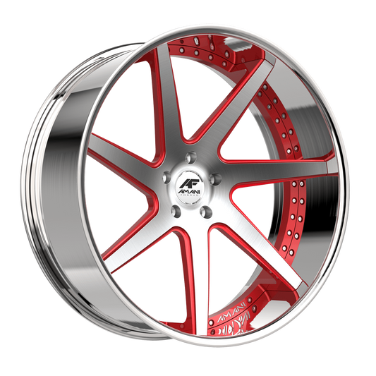 AMANI FORGED CONCAVE DEVINE BRUSHED/RED